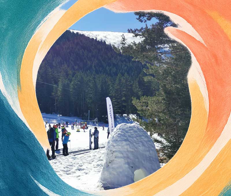 Malyovitsa ski zone is easy to reach from Sofia